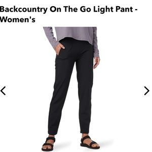 Backcountry on the go light womens pant XL black
